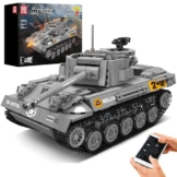 Mould King 20032 MOC M18 Hellcat-Panzer Ferngesteuert mit elektrischem Gyroskop und Sound Technik Transporter Tank, Jagdpanzer Technologie Klemmbausteine Bausatz （971+ pcs）,Designer JMK - 1