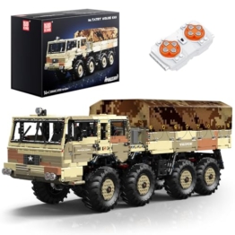 Mould King 20040 Technik Ferngesteuerter Klemmbausteine LKW mit Motors T813 8x8 Groß Offroad Truck Bausteine Auto Bausatz Kompatibel mit Andere Marke(4733 Teile) - 1