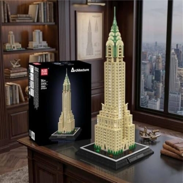 Mould King 22036 Architektur Klemmbaustein Set, 2265 Teile Wolkenkratzer Modellbausatz mit LED-Beleuchtung, Detailreiches Hochhaus-Modell, Sammlermodell und Display-Dekoration für Erwachsene - 6