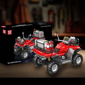 Mould King 23003 Technik ATV Geländewagen Modellbaustein, 2100 Teile Ferngesteuerter All Terrain Fahrzeug Bausteine für Erwachsene, mit Fernbedienung und App Dual Control - 4