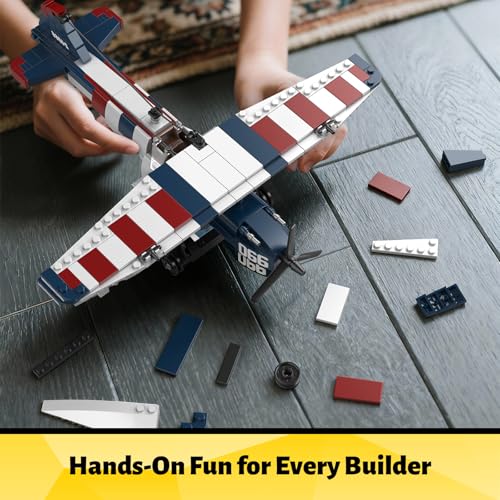 Mould King 24066 Rennflugzeug – Doppeldecker Moc