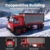 Mould King 24069 Klemmbausteine LKW Spielzeug Bausteine Container LKW Modellbausatz Rot Truck Modell MOC Sammlerstücke Geschenke für 8+ Kinder und Erwachsene (630 Teile) - 2