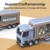 Mould King 24071 Schwerlast-Wohnmobil LKW Modell Baustein Kit, Kreative Technik LKW Klemmbausteine Set Auto Modell Block, Geeignet für 8+ Kinder/Erwachsene/Sammler (615 Stücke) - 6
