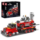 Mould King 24079 Schwertransport LKW mit Gabelstapler