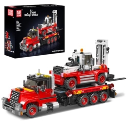 Mould King 24079 Schwertransport LKW mit Gabelstapler