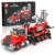 Mould King 24079 Technik Klemmbausteine LKW Gabelstapler Autotransporter Bausteine Modell Gabelstapler Bausatz Baufahrzeug Spielzeug Geschenk für Erwachsene (906 Teile) - 1