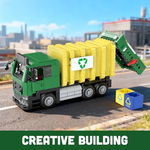 Mould King 24088 Ökologischer Müllwagen als Technik LKW