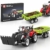 Mould King 24093 Technik Traktor Bausteine - Baufahrzeug Spielzeug mit beweglicher Schaufel und Detachable Agricultural Trailer - Geburtstagsgeschenk für Jungen und Mädchen ab 8 Jahren(504Teile) - 1