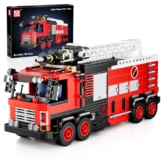 Mould King 24094 Feuerwehr-Rettungsfahrzeug Modell Baustein, Kreative Technik LKW Klemmbausteine Set Auto Modell Block, Geeignet für 8+ Kinder/Erwachsene/Sammler (752 Stücke) - 1