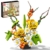 Mould King 24100 Blumenstrauß Klemmbausteine, Blumen-Bausatz mit Sockel - 1