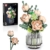 Mould King 24109 Klemmbausteine Blumen Rosa Rosen Blumen Bausteine mit Vase Pflanzen Bausteine Botanical Collection Geschenk für Erwachsene (981 Teile) - 1