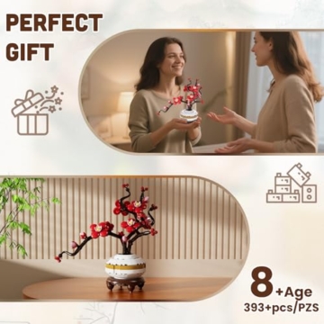 Mould King 24120 Pflaumenblüten Bonsai Baum