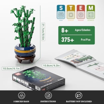 Mould King 24121 Bambus Pflanze Maße