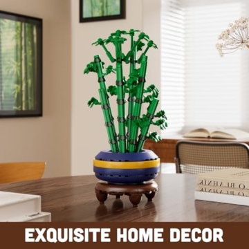 Mould King 24121 Klemmbausteine Pflanzen Bambus Klemmbausteine Blumen Pflanze Bausteine Set Topfbambus Botanical Collection Sammlerstücke Geschenk für Erwachsene (375 Teile) - 3