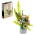 Mould King 24124 Baustein-Blumenstrauß mit Vase Pflanzen- und Blumenkunst-Bauset | Bunte realistische Blumen und Grünblätter | Kreative Wohnzimmer- und Tischdekoration | Unverwelkliche Baustein-Blumen - 1