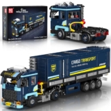 Mould King 24125 LKW-Klemmbausteine, öffnbarer Laderaum, 972 Teile - 1
