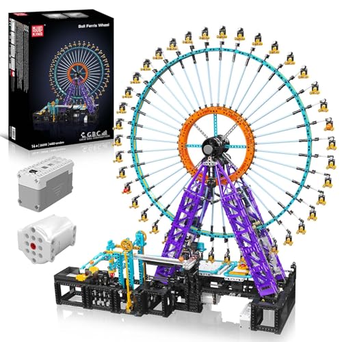 Mould King 26018 Technik Groß GBC Loop Coaster Bausatz, MOC Themenpark Achterbahn Modellbausteine Spielzeug Sammlermodell und Display-Dekoration für Erwachsene (4402 Teile) - 1