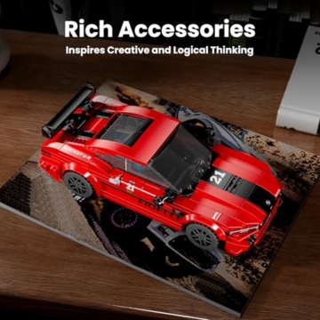 Mould King 27072 Drift Car M8 mit Acryl-Vitrine