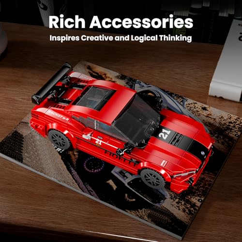 Mould King 27072 Drift Car M8 mit Acryl-Vitrine