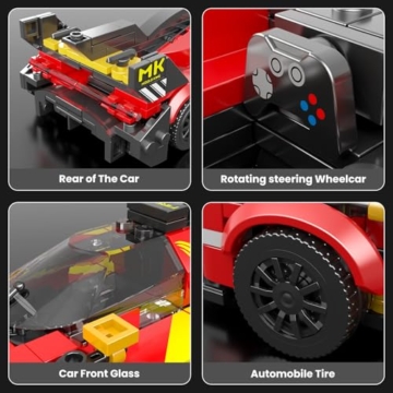 Mould King F499P Supersportwagen mit Acryl-Box 27100 rot