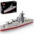 Mould King Bartel-Klasse Zerstörer Kriegschiff Klemmbausteine Technik, MOC Groß WWII Militär-Kriegsschiff Spielzeug Modell, Marine-Schlachtschiff Bausatz für Erwachsene (1815+ PCS) - 1