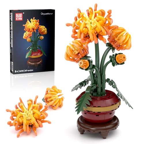 Mould King Chrysantheme Blumen Set 24118