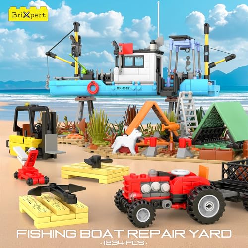 Mould King 10191 Seaside City Fishing Boat