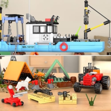 Mould King 10191 Seaside City Fishing Boat