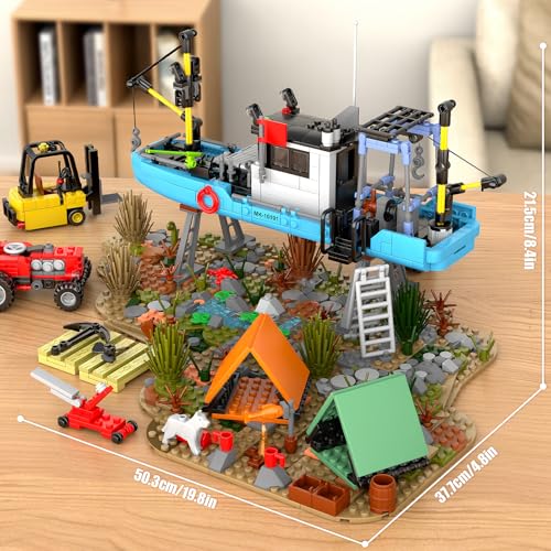 Mould King 10191 Seaside City Fishing Boat