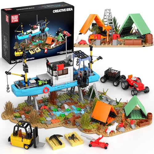 Mould King 10191 Seaside City Fishing Boat