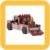 myBrickZ Set 0004 Roter Pickup Truck mit Zwei Marktständen, 384 Bausteine Klemmbausteine kompatibel mit Lego® Bricks Bauspielzeug Fahrzeug Auto