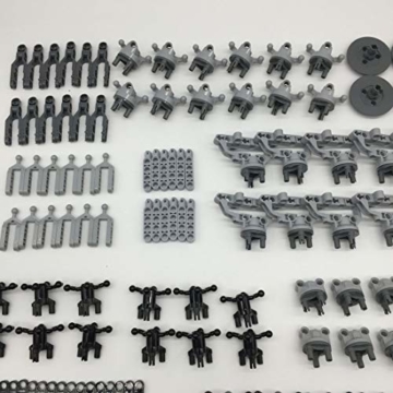 Myse Technik Ersatzteile Set, Technik Pleuelstange Zubehör Bremsscheibe Kit Teile Klemmbausteine, Kompatibel mit Lego Technic - 2