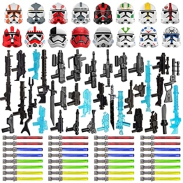 Myste 83 Stücke Custom Sci-fi Militär Waffen Set für Minifiguren Soldaten Waffen Armee Millitärspielzeug, Bausteine kompatibel mit Lego Star Wars