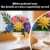 NERCISU Botanicals Botanische Sammlung Blumenstrauß Bausätze mit Vase, Blumendeko, Künstliches Blumen, Bunte Heimdekoration, Bauspielzeug, Geschenke für Frauen und Mädchen ab 14 Jahren (1081 Teile) - 4