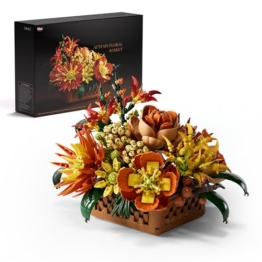 Nifeliz Blumen Bauspielzeugset für Erwachsene, Botanical Kollektion Bauklötze Pflanzen Home Deko, eine ideale Geschenkidee für Naturliebhabers (1284 Teile, NF10325) - 1