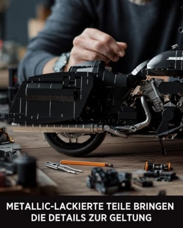 Nifeliz Cruiser-Motorrad Klemmbausteine für Erwachsene, Modellbausatz mit realistischen Details, eine ideale Geschenkidee für Motorradliebhaber (1.339 Teile, NF10356) - 4