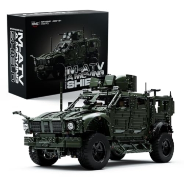 Nifeliz M-ATV Militär Klemmbausteine Mine-resistent Hinterhalt Geschützt Fahrzeug Modell Erwachsene Dekorative, eine ideale Geschenkidee für Militärliebhaber (3,489 Teile, NF10341) - 1