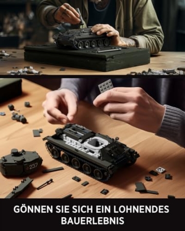 Nifeliz T34/85 Militär Panzer Bauspielzeug, WW2 Klemmbausteine Panzer Modell Sammlung, Geschenk für Erwachsene Militärliebhaber (NF10270,818 Teile) - 4