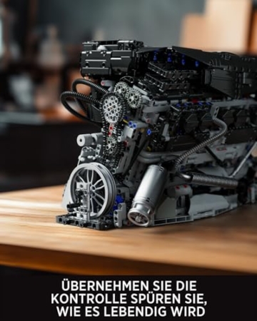 Nifeliz Technique L6 Reihenmotor Kit für Erwachsene, Klemmbausteine Motor Modellbausatz Sammlerset, Sammlerstücke für Zuhause oder das Büro (2,820 Teile, NF10316) - 4