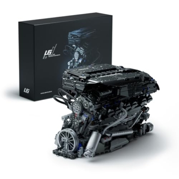 Nifeliz Technique L6 Reihenmotor Kit für Erwachsene, Klemmbausteine Motor Modellbausatz Sammlerset, Sammlerstücke für Zuhause oder das Büro (2,820 Teile, NF10316) - 1