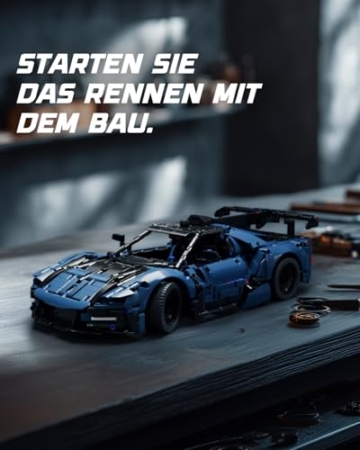 Nifeliz Technique Rennwagen Auto-Modellbausatz Bauspielzeugsets, Maßstab 1:12 Sammlerauto Klemmbausteine Rennwagen für Erwachsene, Dekoration & Geschenk (1,726 Teile, NF10321) - 2