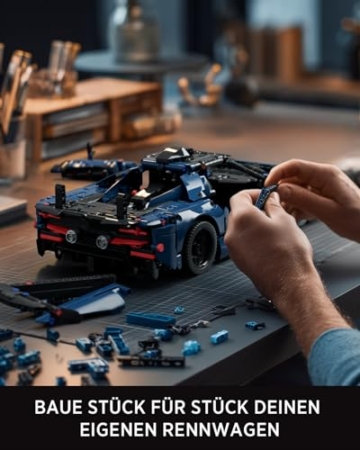 Nifeliz Technique Rennwagen Auto-Modellbausatz Bauspielzeugsets, Maßstab 1:12 Sammlerauto Klemmbausteine Rennwagen für Erwachsene, Dekoration & Geschenk (1,726 Teile, NF10321) - 5