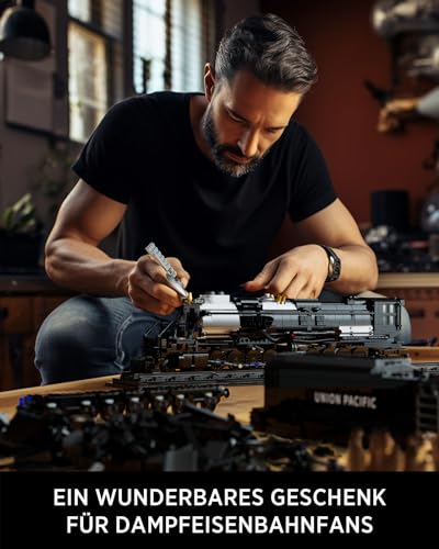 Nifeliz Big Boy Retro Dampflok 1818 Teile Geschenk für Männer