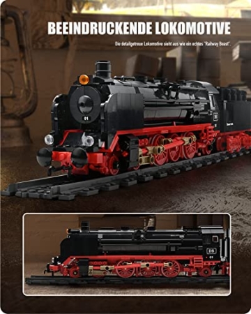 Nifeliz Zug BR01 Retro Dampflok Express – Klassische Eisenbahn