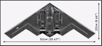 COBI B2 Tarnkappenbomber Set 5916 Spannweite