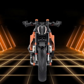 NUOJIAYING Technik Motorrad Klemmbausteine, 579 Teile Klemmbausteine Technik Supermotorrad, Technik Motorrad Modell Kompatibel mit großen Marken - 3