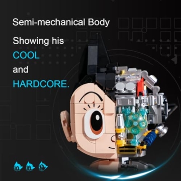 PANTASY Astro Boy Bauset für Erwachsene und Jugendliche Detailliertes Anime Sammlermodell mit halbmechanischem Design Ideale Dekofigur und Ausstellungsstück für Zuhause oder Büro - 2