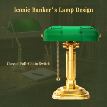 PANTASY Bankerlampe Bauset für Erwachsene, beleuchtetes Retro-Modell - 5