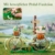 PANTASY Blumen Fahrrad Klemmbausteine Set, Vintage Deko Modell - 4