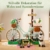 PANTASY Blumen Fahrrad Klemmbausteine Set, Vintage Deko Modell - 7